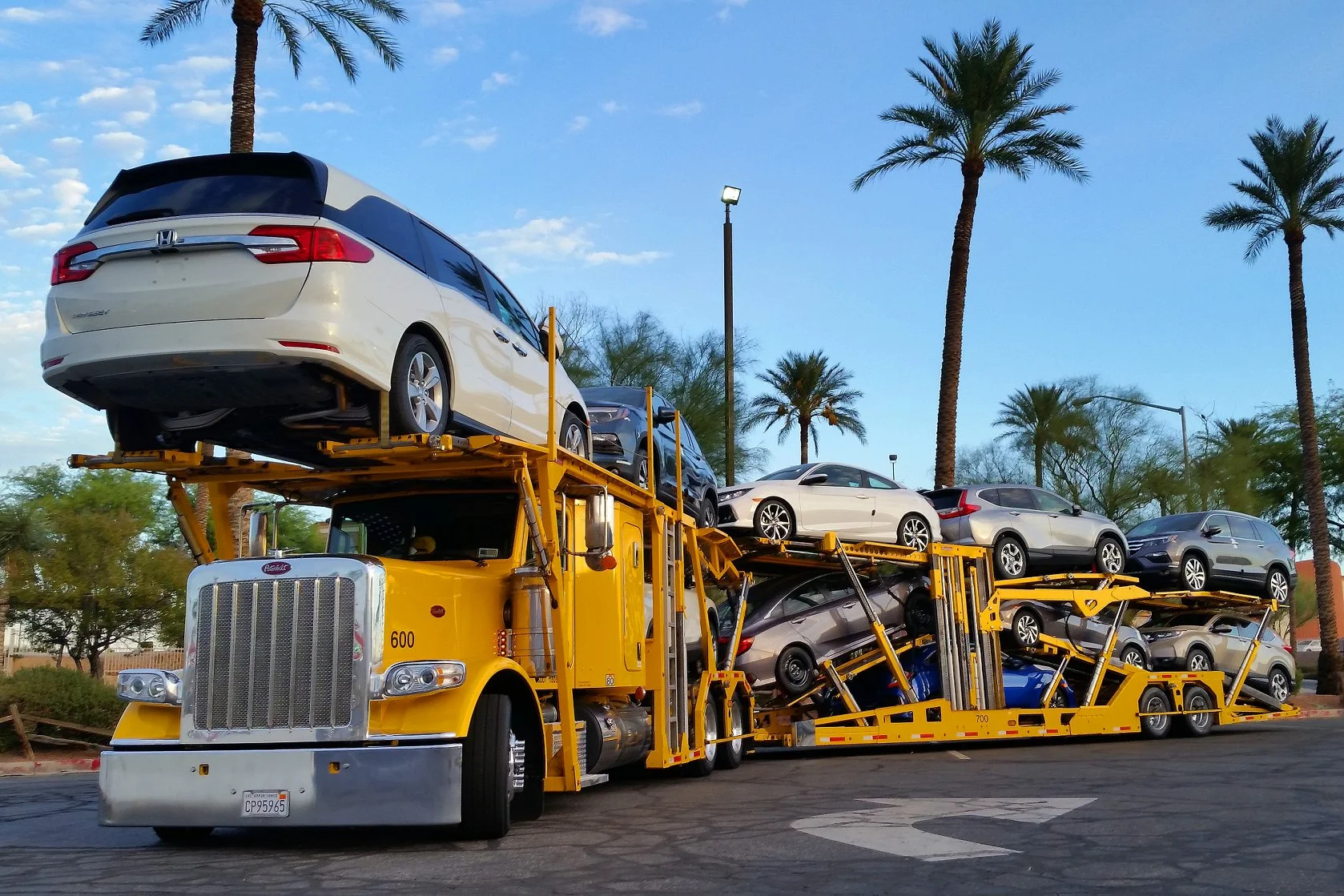 Yellow truck image